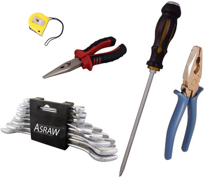 

Asraw Hand Tool Kit(13 Tools), Multicolor