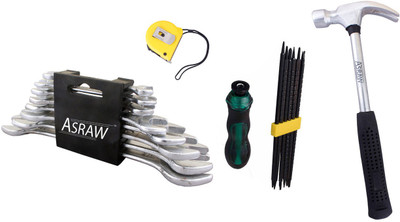 

Asraw Hand Tool Kit(12 Tools), Multicolor