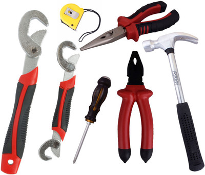 

Asraw Hand Tool Kit(7 Tools), Multicolor