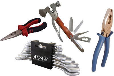 

Asraw Hand Tool Kit(12 Tools), Multicolor