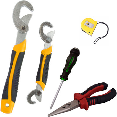 Asraw Hand Tool Kit(5 Tools), Multicolor