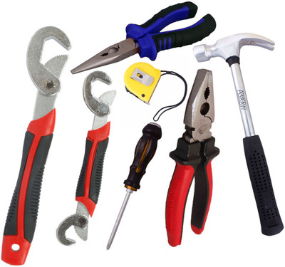 

Asraw Hand Tool Kit(7 Tools), Multicolor