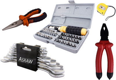 

Asraw Hand Tool Kit(13 Tools), Multicolor