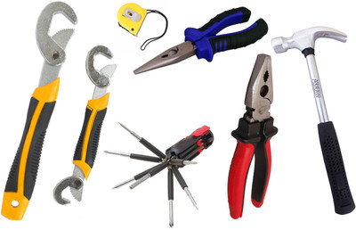 

Asraw Hand Tool Kit(7 Tools), Multicolor