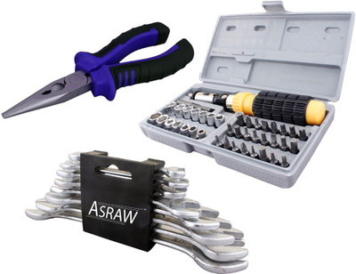 

Asraw Hand Tool Kit(11 Tools), Multicolor
