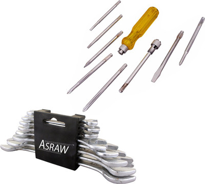 

Asraw Hand Tool Kit(10 Tools), Multicolor