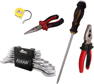 

Asraw Hand Tool Kit(13 Tools), Multicolor