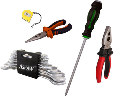 

Asraw Hand Tool Kit(13 Tools), Multicolor