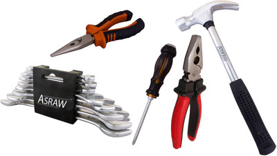 

Asraw Hand Tool Kit(13 Tools), Multicolor