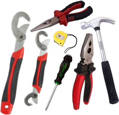 

Asraw Hand Tool Kit(7 Tools), Multicolor