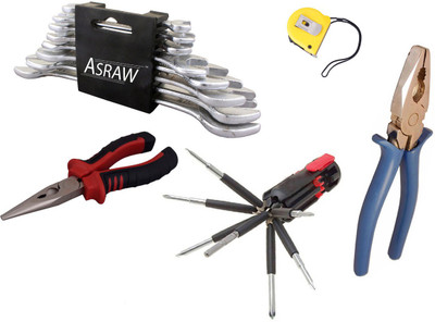

Asraw Hand Tool Kit(13 Tools), Multicolor