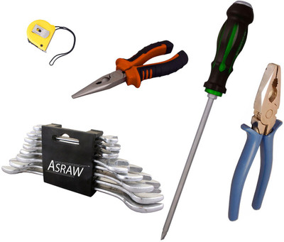 

Asraw Hand Tool Kit(13 Tools), Multicolor