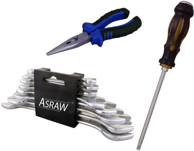 

Asraw Hand Tool Kit(11 Tools), Multicolor