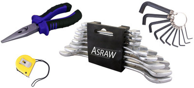

Asraw Hand Tool Kit(12 Tools), Multicolor