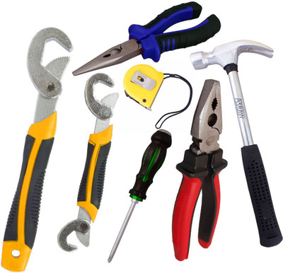 

Asraw Hand Tool Kit(7 Tools), Multicolor