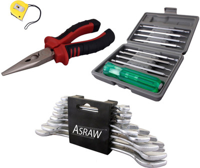 

Asraw Hand Tool Kit(12 Tools), Multicolor