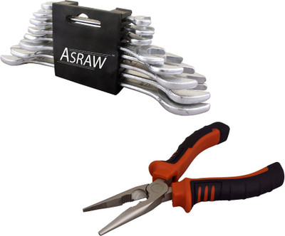

Asraw Hand Tool Kit(10 Tools), Multicolor