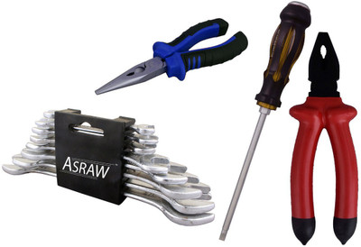 

Asraw Hand Tool Kit(12 Tools), Multicolor