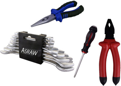 

Asraw Hand Tool Kit(12 Tools), Multicolor