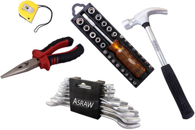 

Asraw Hand Tool Kit(13 Tools), Multicolor