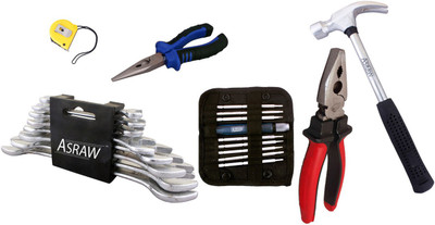 

Asraw Hand Tool Kit(14 Tools), Multicolor