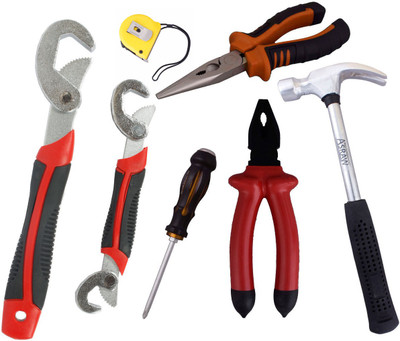 

Asraw Hand Tool Kit(7 Tools), Multicolor