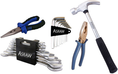 

Asraw Hand Tool Kit(13 Tools), Multicolor