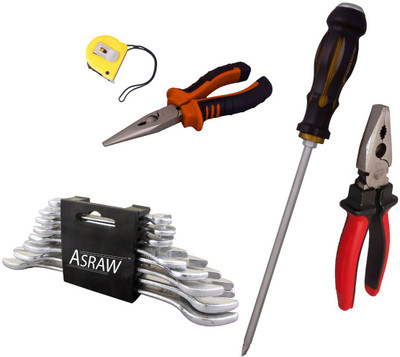

Asraw Hand Tool Kit(13 Tools), Multicolor