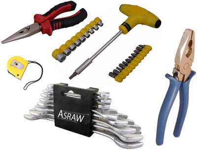 

Asraw Hand Tool Kit(13 Tools), Multicolor