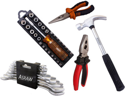 

Asraw Hand Tool Kit(13 Tools), Multicolor