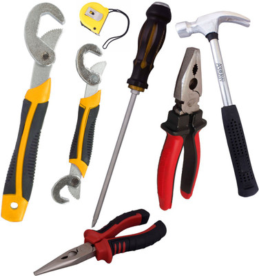

Asraw Hand Tool Kit(7 Tools), Multicolor