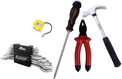 

Asraw Hand Tool Kit(13 Tools), Multicolor