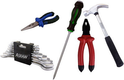 

Asraw Hand Tool Kit(13 Tools), Multicolor