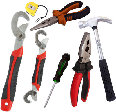 

Asraw Hand Tool Kit(7 Tools), Multicolor