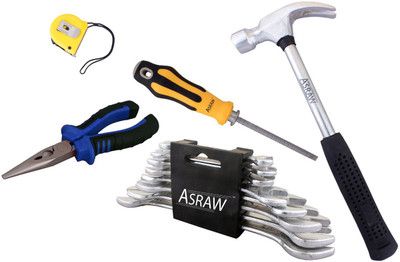 

Asraw Hand Tool Kit(13 Tools), Multicolor