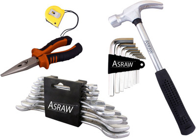 

Asraw Hand Tool Kit(13 Tools), Multicolor