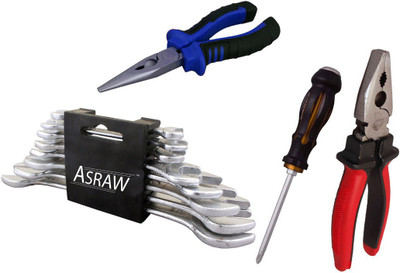 

Asraw Hand Tool Kit(12 Tools), Multicolor