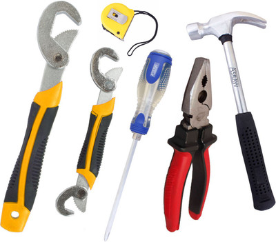 

Asraw Hand Tool Kit(6 Tools), Multicolor