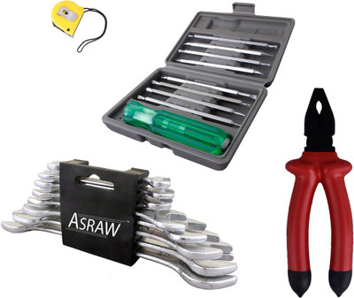 

Asraw Hand Tool Kit(12 Tools), Multicolor
