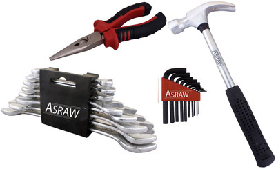 

Asraw Hand Tool Kit(12 Tools), Multicolor