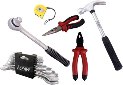 

Asraw Hand Tool Kit(14 Tools), Multicolor