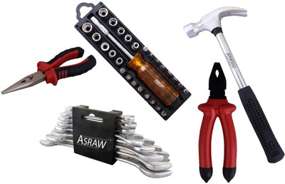 

Asraw Hand Tool Kit(13 Tools), Multicolor