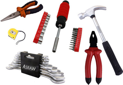 

Asraw Hand Tool Kit(14 Tools), Multicolor