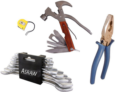 

Asraw Hand Tool Kit(12 Tools), Multicolor