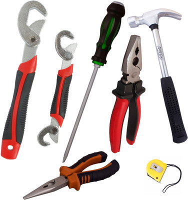 

Asraw Hand Tool Kit(7 Tools), Multicolor