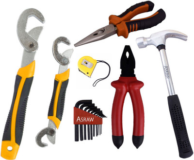 

Asraw Hand Tool Kit(7 Tools), Multicolor
