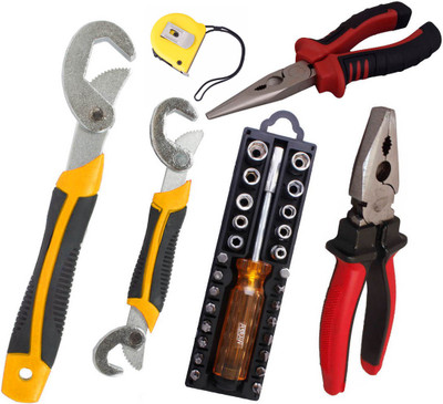 

Asraw Hand Tool Kit(6 Tools), Multicolor