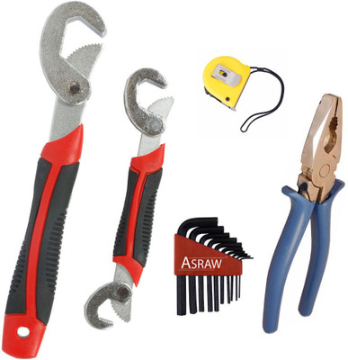 

Asraw Hand Tool Kit(5 Tools), Multicolor