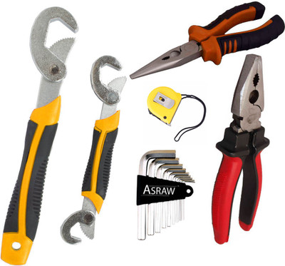 

Asraw Hand Tool Kit(6 Tools), Multicolor