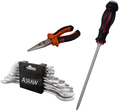 

Asraw Hand Tool Kit(11 Tools), Multicolor